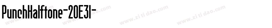 PunchHalftone-2OE3l字体转换