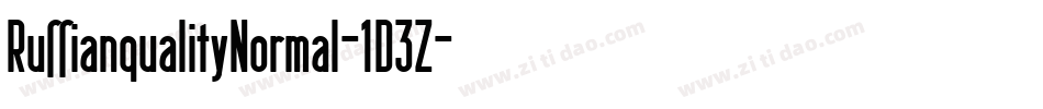 RussianqualityNormal-1D3Z字体转换