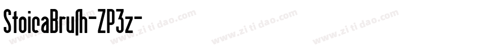 StoicaBrush-ZP3z字体转换