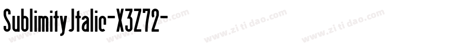 SublimityItalic-X3Z72字体转换