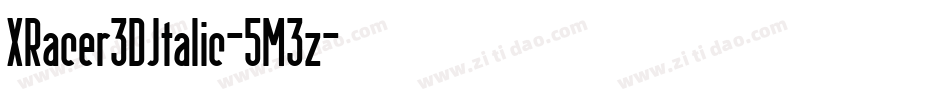 XRacer3DItalic-5M3z字体转换