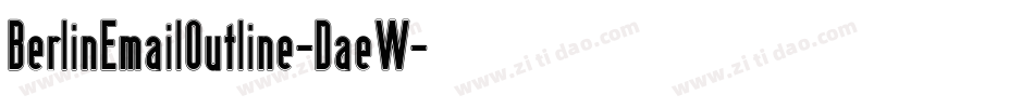 BerlinEmailOutline-DaeW字体转换