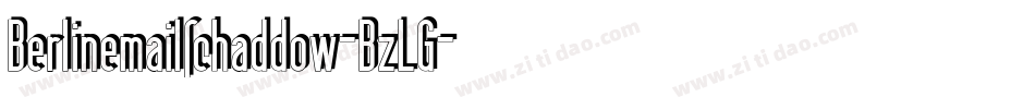 Berlinemailschaddow-BzLG字体转换