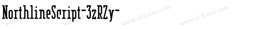 NorthlineScript-3zRZy字体转换