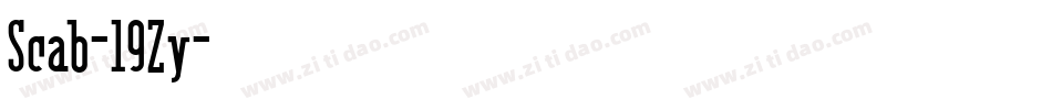 Scab-l9Zy字体转换