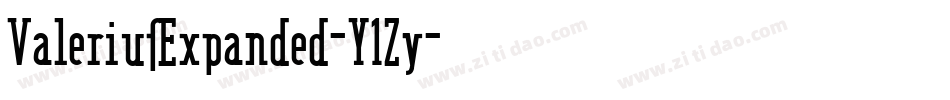 ValeriusExpanded-Y1Zy字体转换