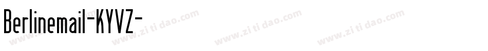 Berlinemail-KYVZ字体转换