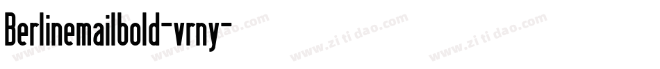 Berlinemailbold-vrny字体转换