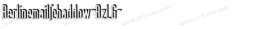 Berlinemailschaddow-BzLG字体转换