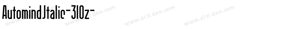 AutomindItalic-3lOz字体转换