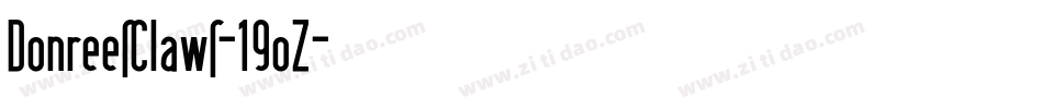 DonreesClaws-19oZ字体转换
