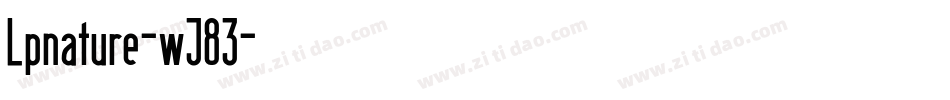 Lpnature-wJ83字体转换