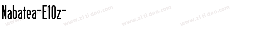 Nabatea-E1Oz字体转换