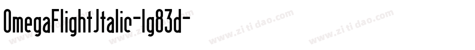 OmegaFlightItalic-lg83d字体转换