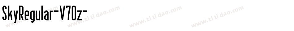 SkyRegular-V7Oz字体转换