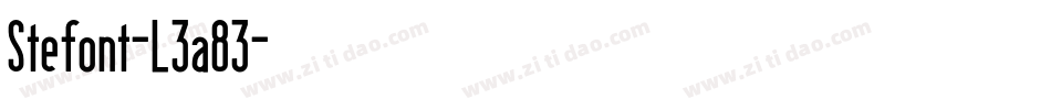 Stefont-L3a83字体转换