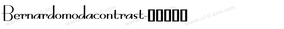 Bernardomodacontrast字体转换