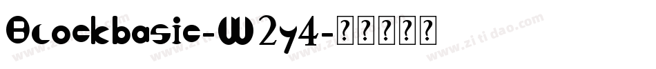 Blockbasic-W2y4字体转换