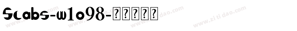 Slabs-w1o98字体转换 Slabs-w1o98字体转换