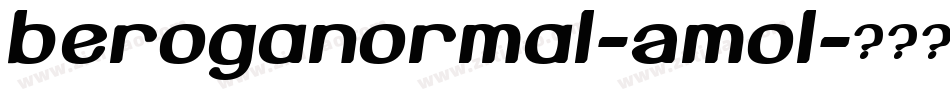BerogaNormal-AmoL字体转换