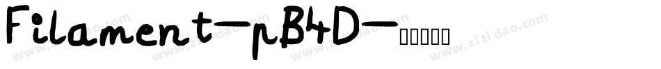 Filament-pB4D字体转换