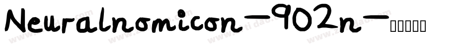 Neuralnomicon-9O2n字体转换