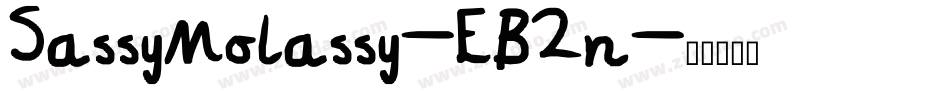 SassyMolassy-EB2n字体转换