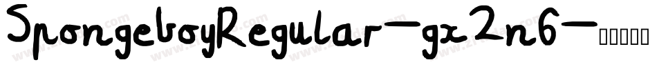 SpongeboyRegular-gx2n6字体转换