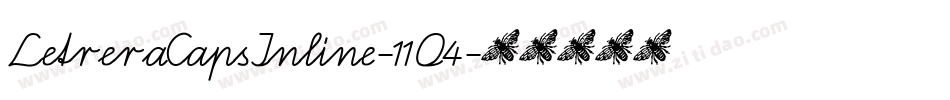 LetreraCapsInline-11O4字体转换 LetreraCapsInline-11O4字体转换
