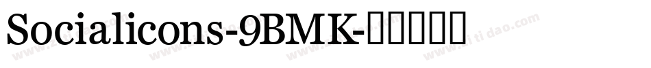 Socialicons-9BMK字体转换