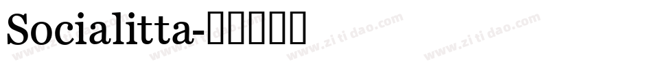 Socialitta字体转换