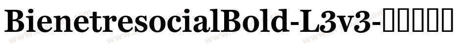 BienetresocialBold-L3v3字体转换