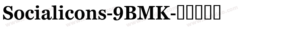 Socialicons-9BMK字体转换