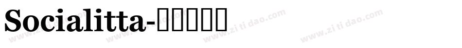 Socialitta字体转换