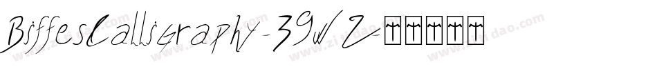 BiffesCalligraphy-39wZ字体转换
