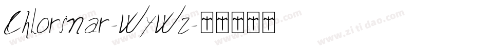 Chlorinar-WyWz字体转换 Chlorinar-WyWz字体转换