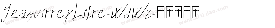 JcaguirrepLibre-WdWz字体转换