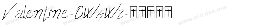 Valentine-0WgWz字体转换