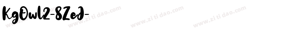 KgOwl2-8ZeJ字体转换