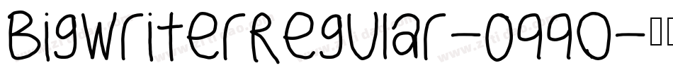 BigwriterRegular-0qqo字体转换