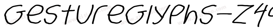 GestureGlyphs-Z4qq字体转换
