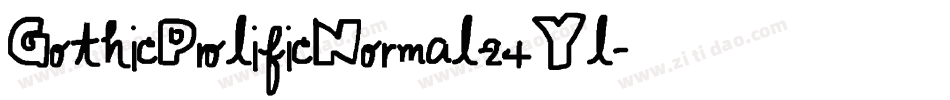 GothicProlificNormal-24Yl字体转换