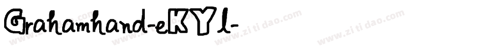 Grahamhand-eKYl字体转换