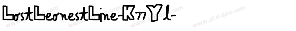LostLeonestLine-K77Yl字体转换