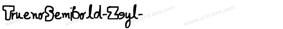 TruenoSemibold-Z9yl字体转换
