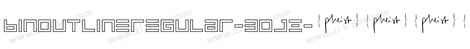 BinoutlineRegular-3ojZ字体转换