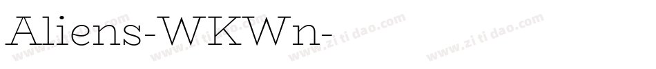 Aliens-WKWn字体转换
