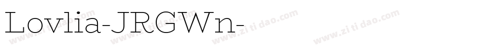 Lovlia-JRGWn字体转换
