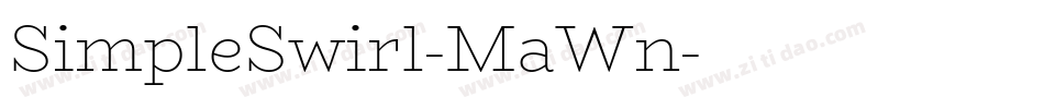 SimpleSwirl-MaWn字体转换