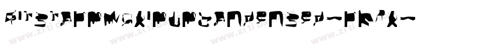 BitstormMaximumcondensed-rKPx字体转换